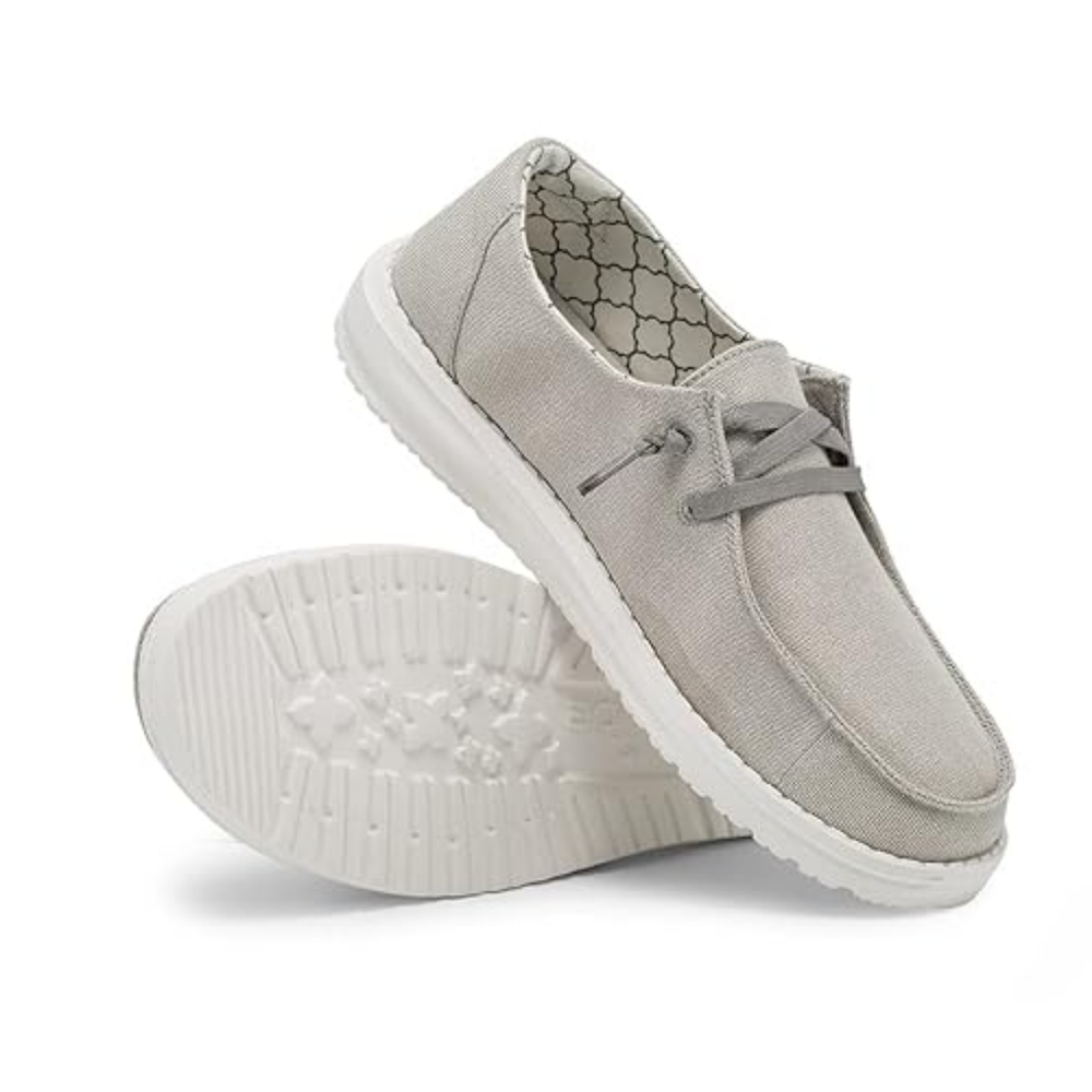 Hey Dude Wendy Sparkly Pearl Grey size 9